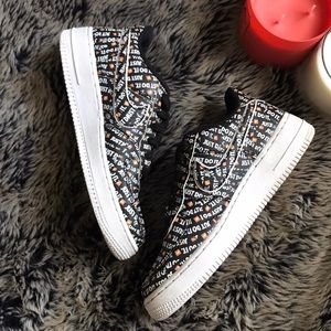 Air Force 1 Low Just Do It Pack Black Size 6.5Y